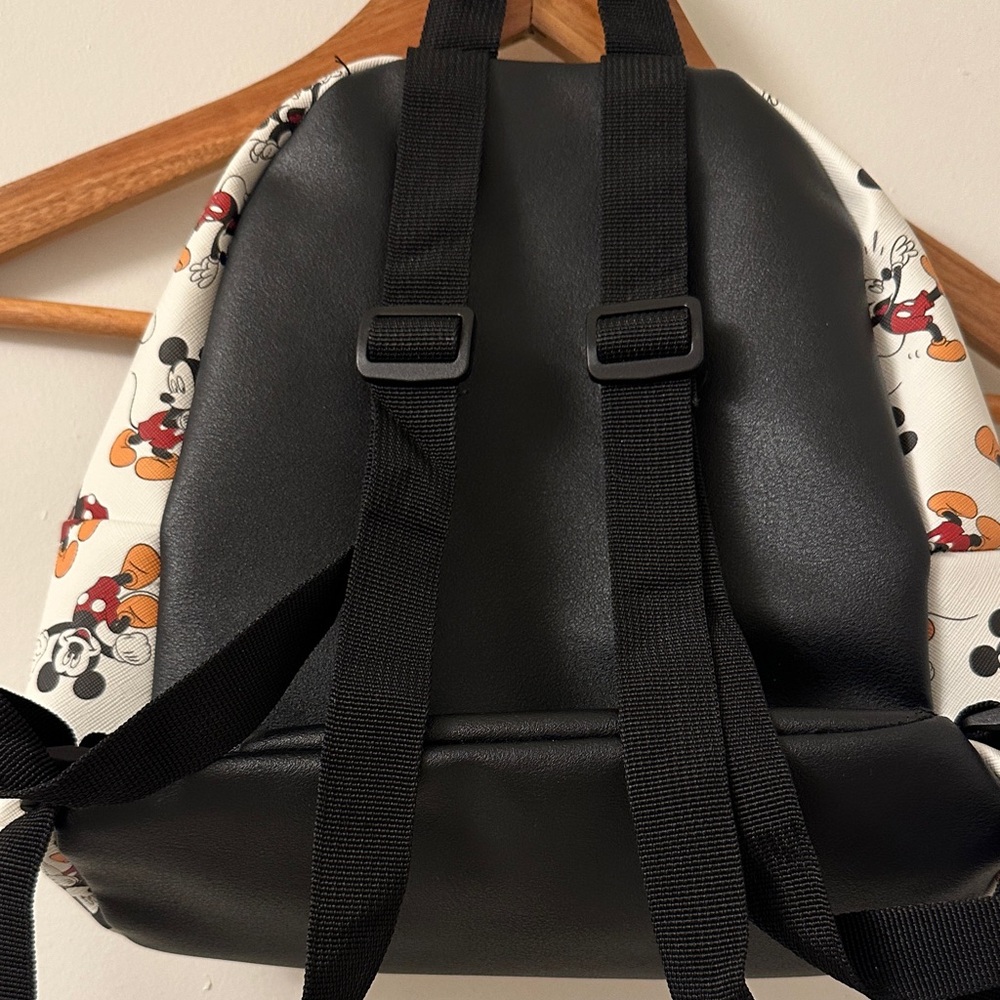 Mickey Mouse Patterned Mini Backpack - White with… - image 6